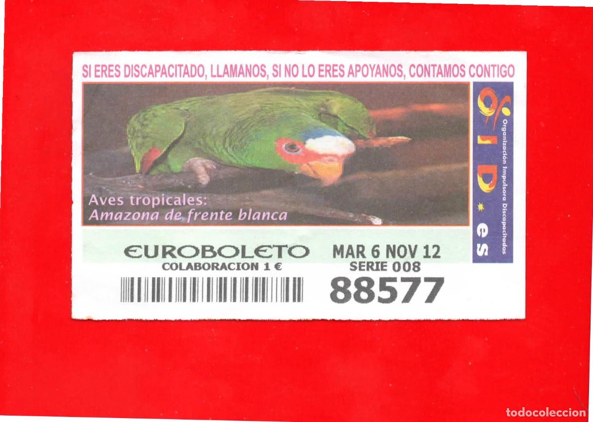 Cupones ONCE: Cup&oacute;n OID 2012 Aves tropicales - Foto 1