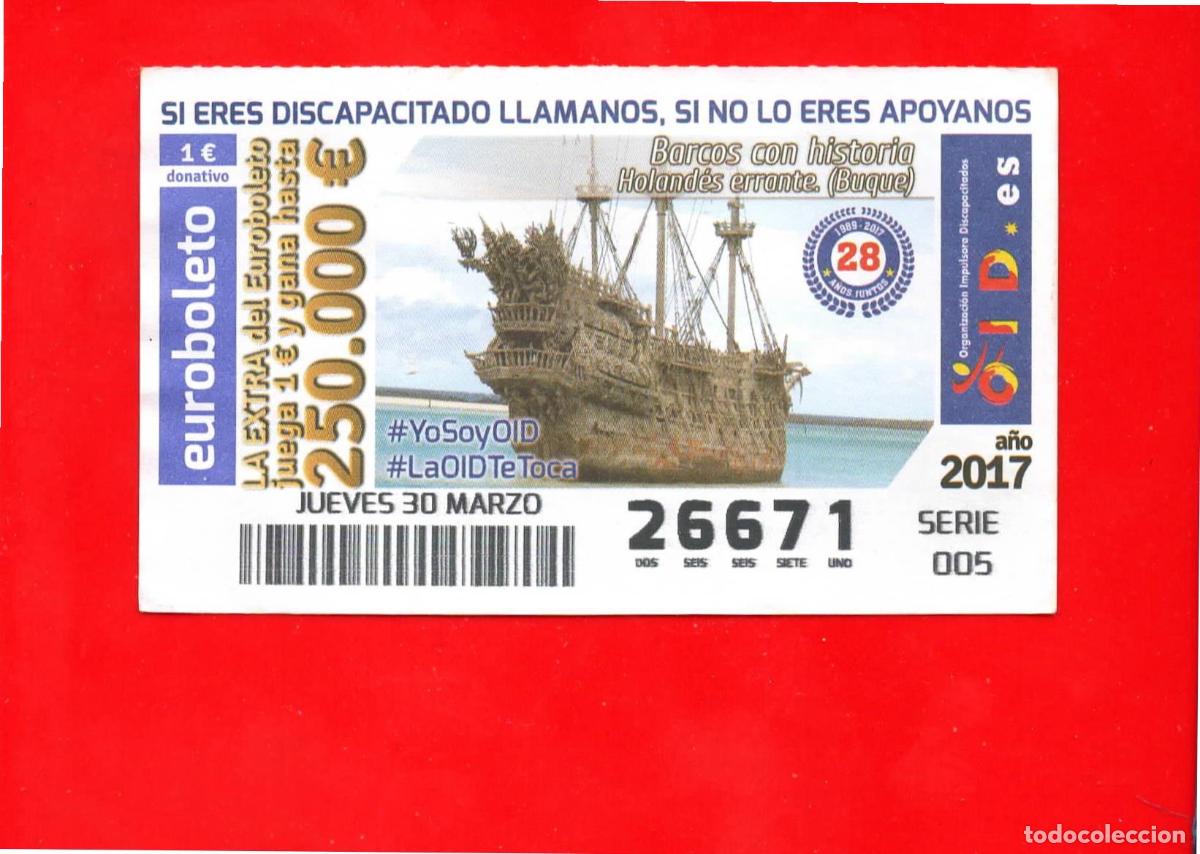 Cupones ONCE: Cup&oacute;n OID 2017 Barcos con historia - Foto 1