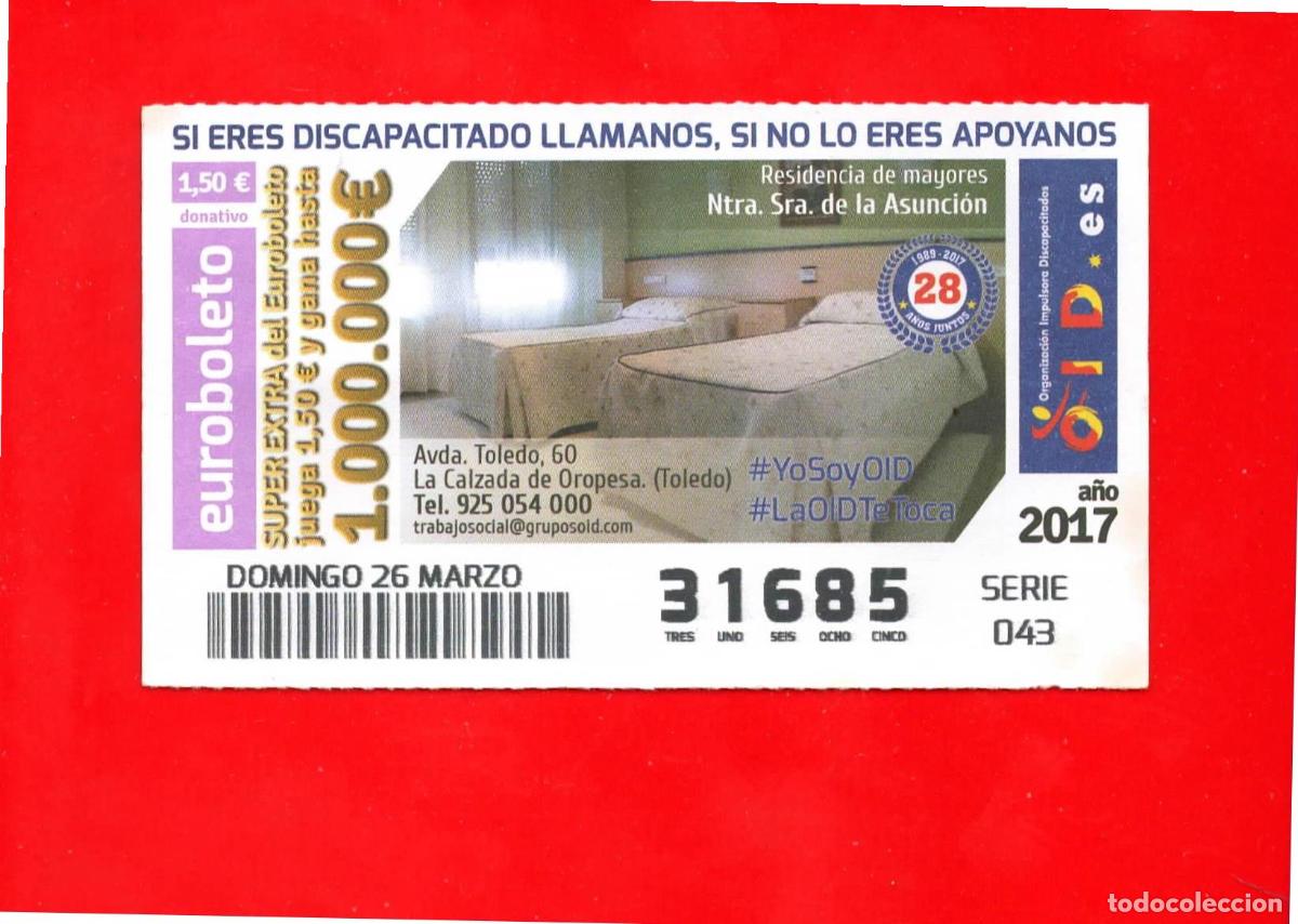 Cupones ONCE: Cup&oacute;n OID 2017 Residencia de mayores - Foto 1