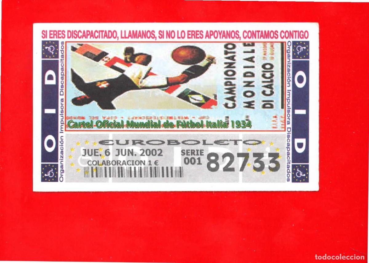 Cupones ONCE: Cup&oacute;n OID 2002 Carteles de mundiales de Futbol