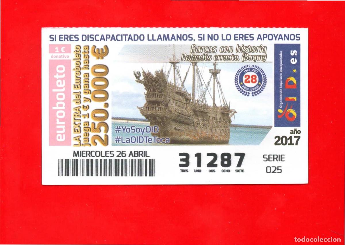 Cupones ONCE: Cup&oacute;n OID 2017 Barcos con historia