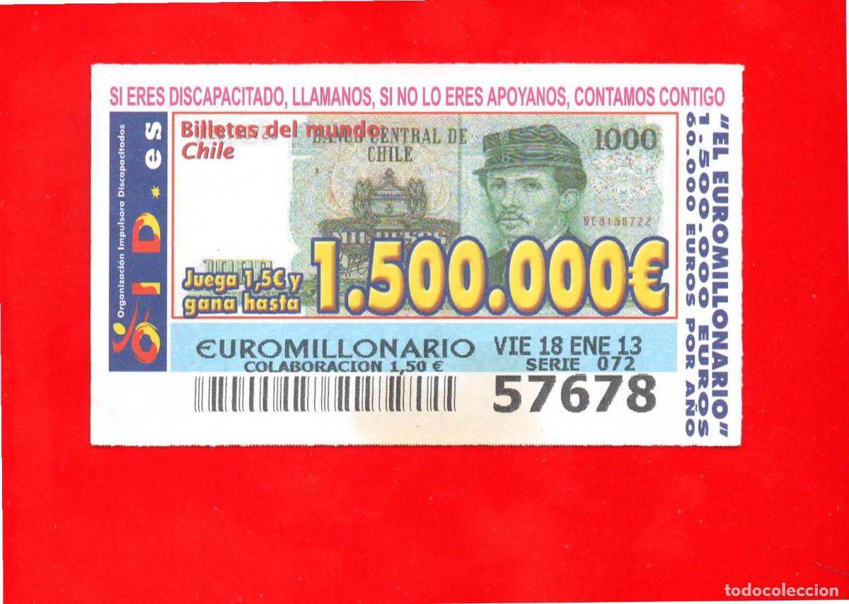 Cupones ONCE: Cup&oacute;n OID 2013 Billetes del Mundo