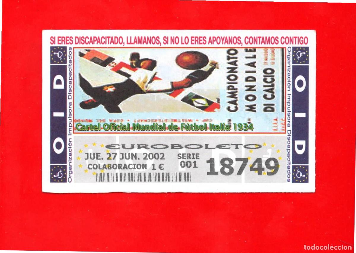 Cupones ONCE: Cup&oacute;n OID 2002 Carteles de mundiales de Futbol