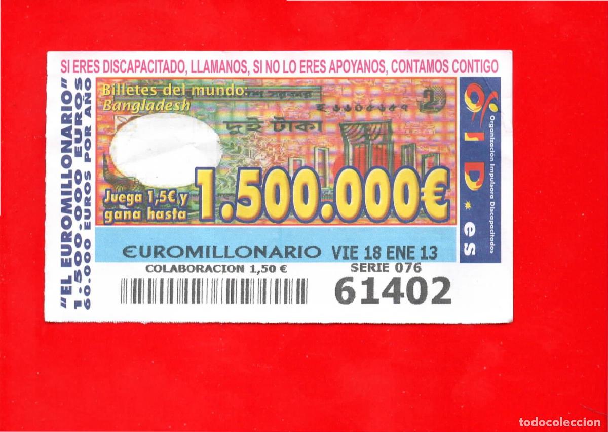 Cupones ONCE: Cup&oacute;n OID 2013 Billetes del Mundo - Foto 1