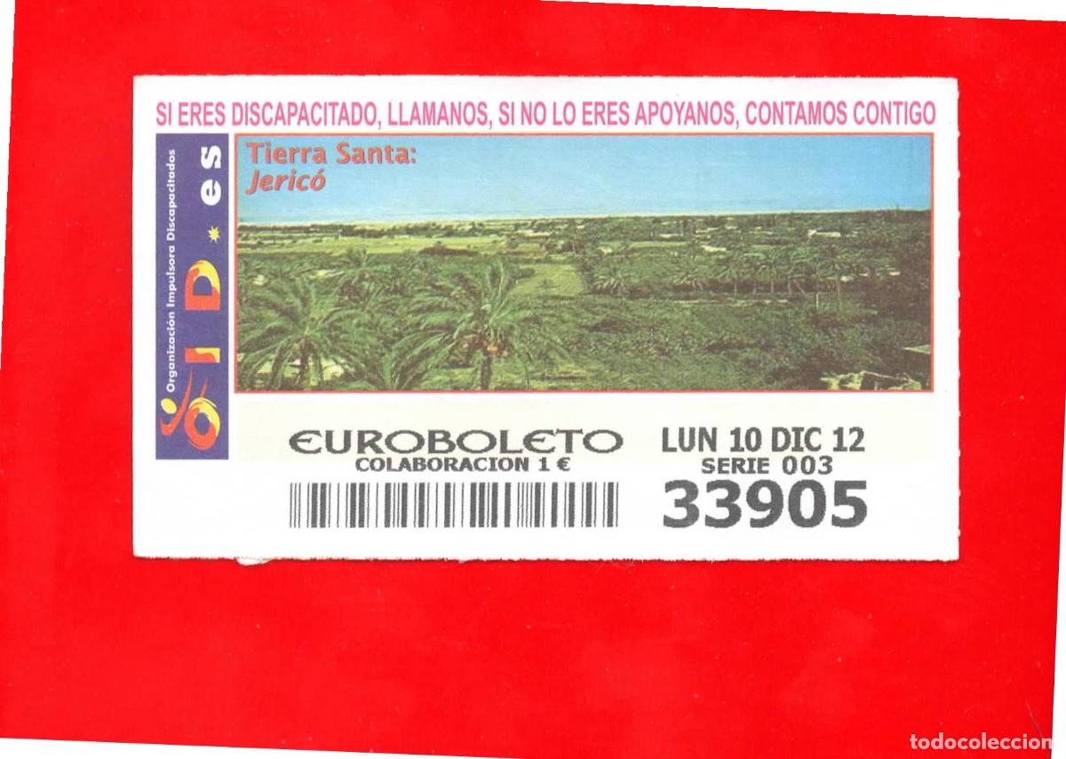 Cupones ONCE: Cup&oacute;n OID 2012 Tierra Santa - Foto 1