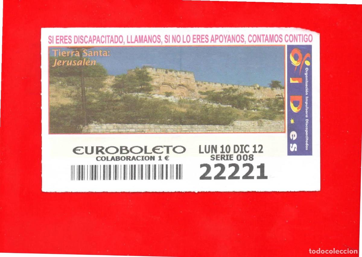 Cupones ONCE: Cup&oacute;n OID 2012 Tierra Santa - Foto 1
