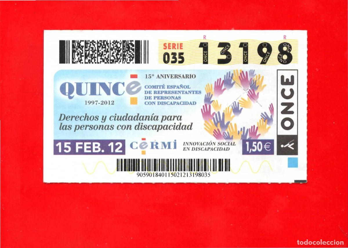 Cupones ONCE: Cup&oacute;n ONCE 15 febrero 2012 - Foto 1