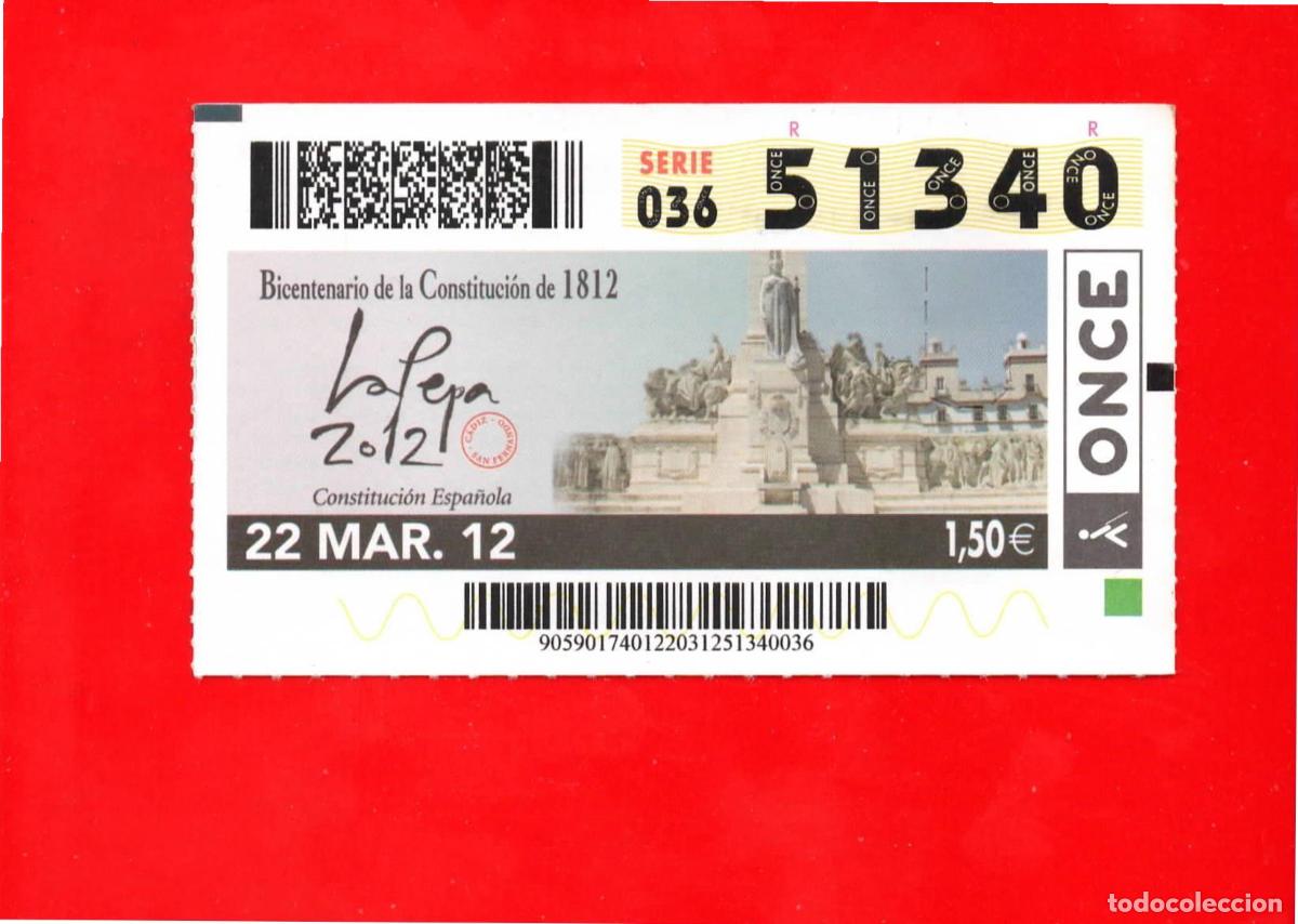 Cupones ONCE: Cup&oacute;n ONCE 22 marzo 2012 - Foto 1