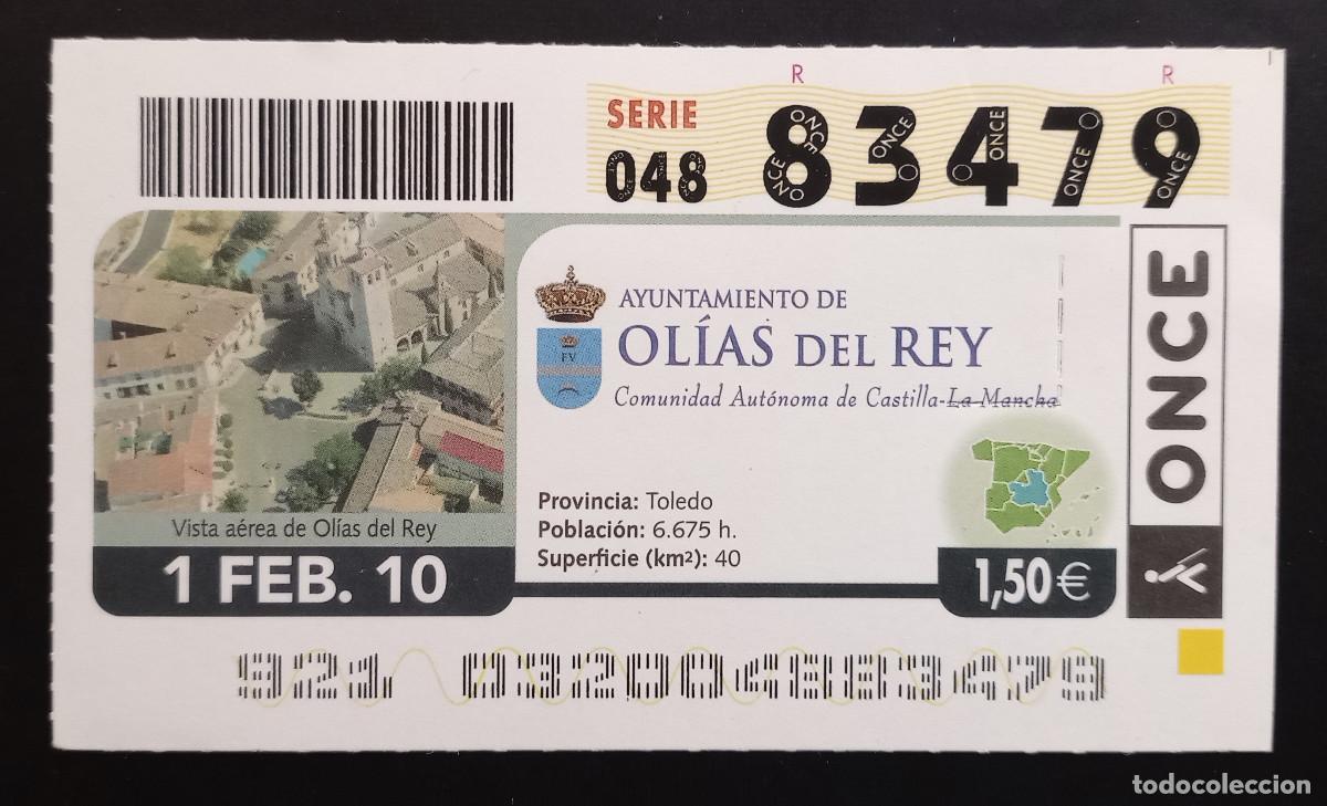 Billets ONCE: CUP&Oacute;N ONCE - 1-FEBRERO-2010 - AYUNTAMIENTO DE OL&Iacute;AS DEL REY