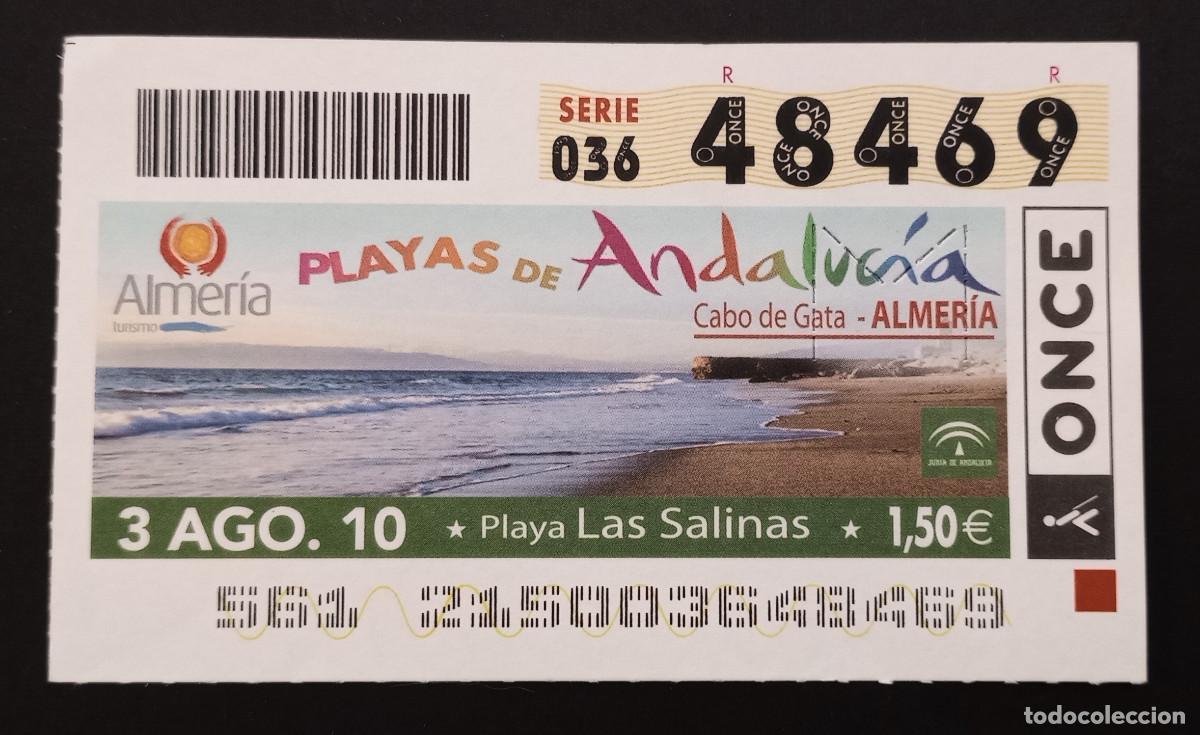 Cupones ONCE: CUP&Oacute;N ONCE - 3-AGOSTO-2010 - PLAYAS DE ANDALUCIA, CABO DE GATA, ALMER&Iacute;A