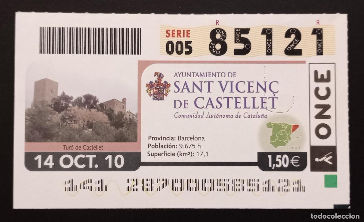 Cupones ONCE: CUP&Oacute;N ONCE - 14-OCTUBRE-2010 - AYUNTAMIENTO DE SANT VICEN&Ccedil; DE CASTELLET