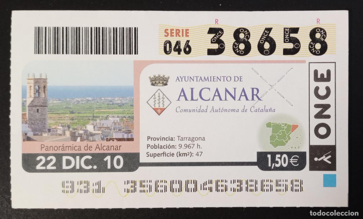 Cupones ONCE: CUP&Oacute;N ONCE - 22-DICIEMBRE-2010 - AYUNTAMIENTO DE ALCANAR