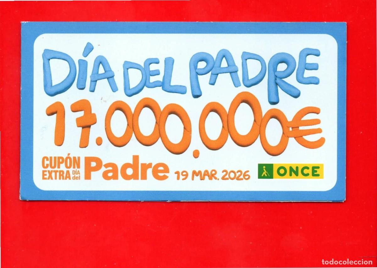 Cupones ONCE: Porta Cup&oacute;n de la ONCE - DIA DEL PADRE (2026) - Foto 1