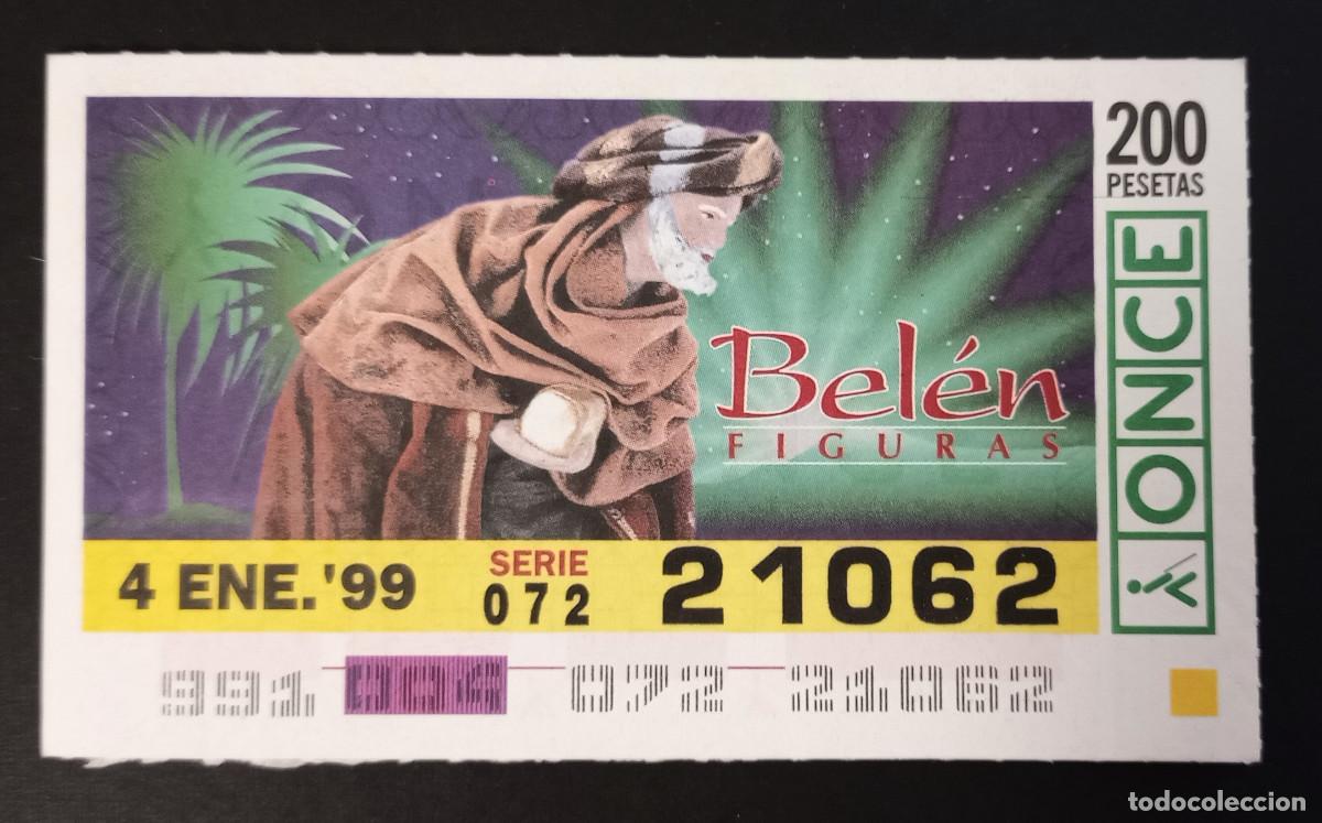Cupones ONCE: CUP&Oacute;N ONCE - 4-ENERO-1999 - BEL&Eacute;N FIGURAS