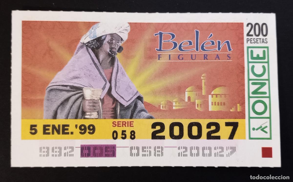 Cupones ONCE: CUP&Oacute;N ONCE - 5-ENERO-1999 - BEL&Eacute;N FIGURAS