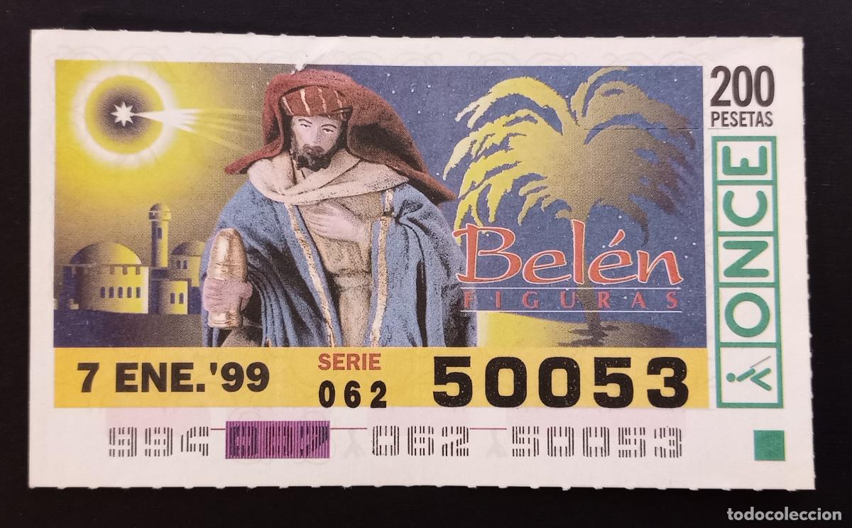 Cupones ONCE: CUP&Oacute;N ONCE - 7-ENERO-1999 - BEL&Eacute;N FIGURAS