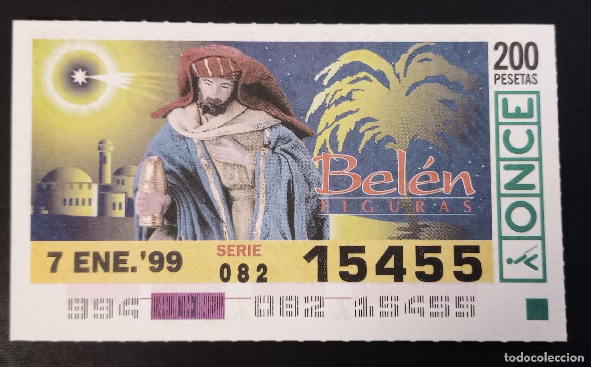 Cupones ONCE: CUP&Oacute;N ONCE - 7-ENERO-1999 - BEL&Eacute;N FIGURAS