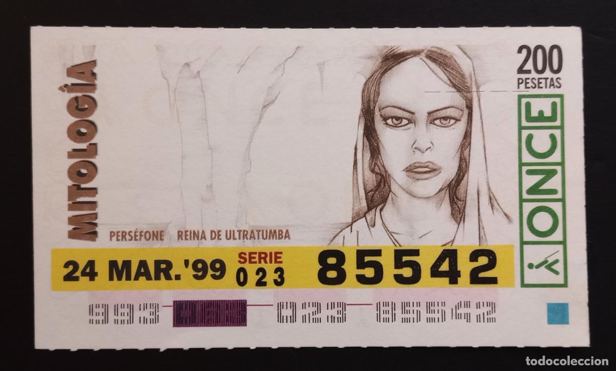 Cupones ONCE: CUP&Oacute;N ONCE - 24-MARZO-1999 - MITOLOG&Iacute;A, PERS&Eacute;FONE