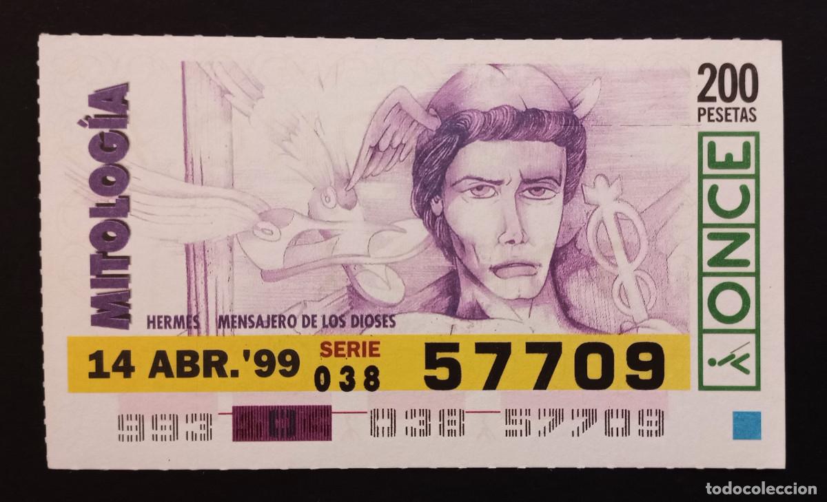 Cupones ONCE: CUP&Oacute;N ONCE - 14-ABRIL-1999 - MITOLOG&Iacute;A, HERMES