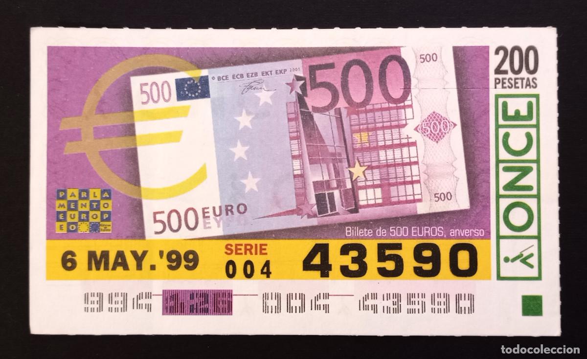 Billets ONCE: CUP&Oacute;N ONCE - 6-MAYO-1999 - BILLETE 500 EUROS