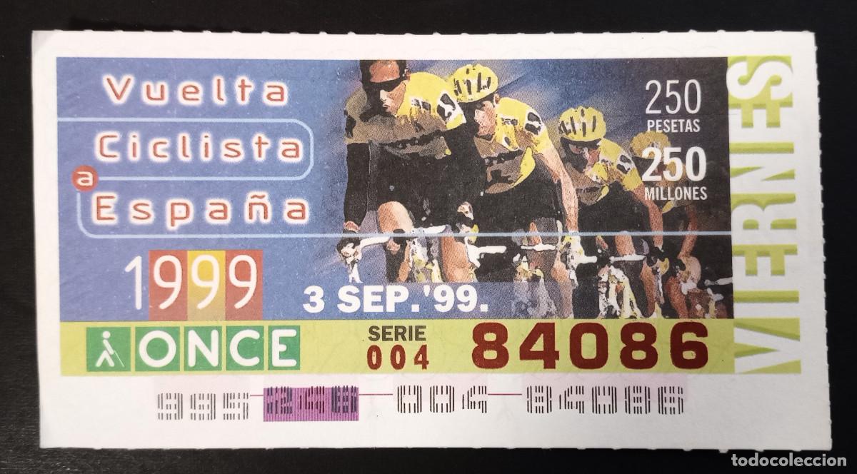 Cupones ONCE: CUP&Oacute;N ONCE - 3-SEPTIEMBRE-1999 - VUELTA CICLISTA A ESPA&Ntilde;A 1999