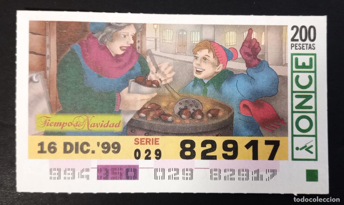 Coupon ONCE: CUP&Oacute;N ONCE - 16-DICIEMBRE-1999 - TIEMPO DE NAVIDAD