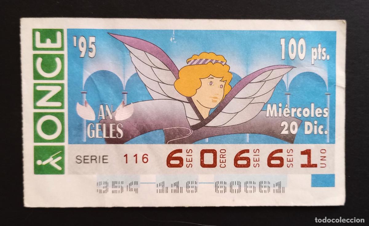 Cupones ONCE: CUP&Oacute;N ONCE - 20-DICIEMBRE-1995 - ANGELES