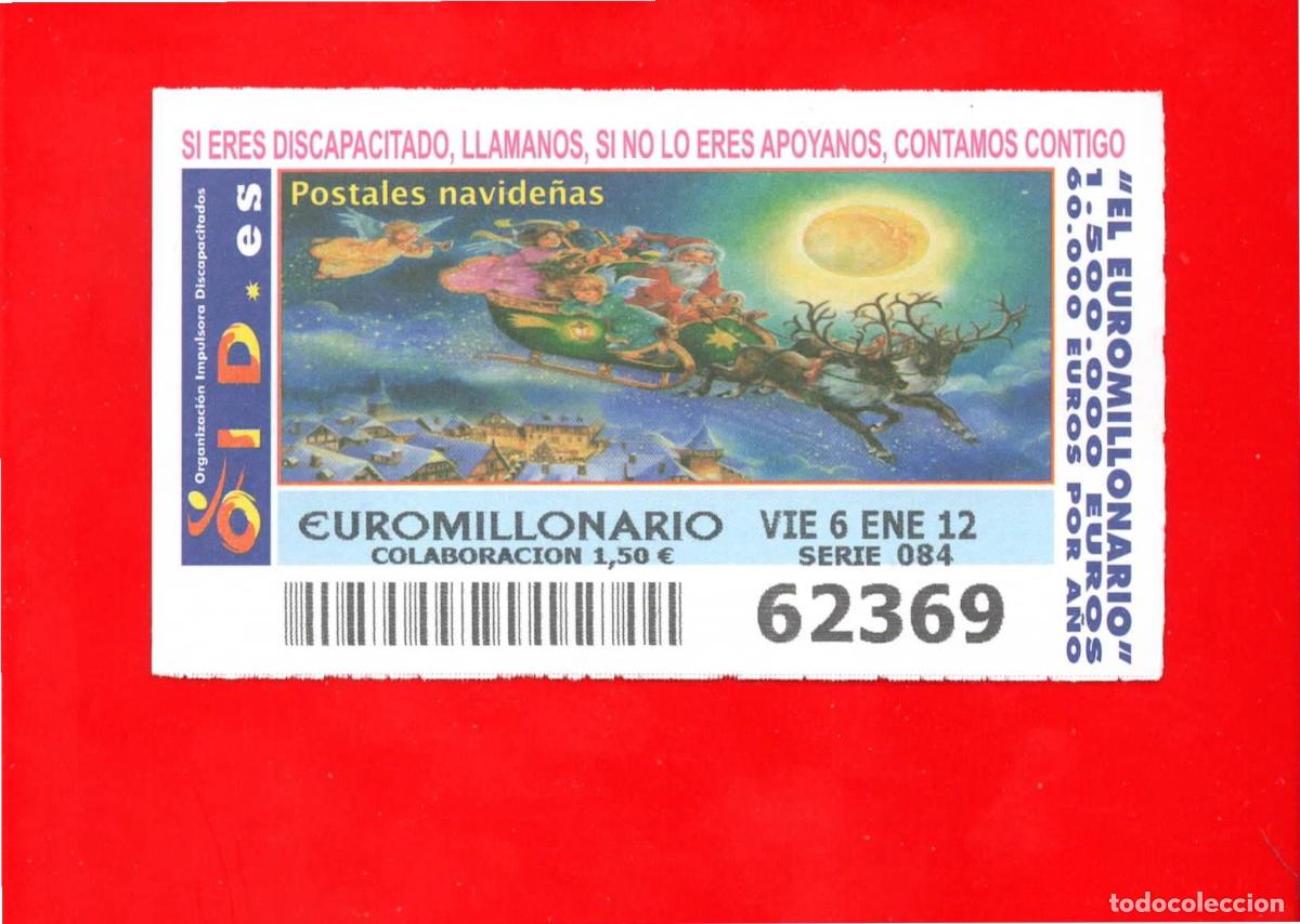 Bilhetes ONCE: Cup&oacute;n OID 2011 y 2012 Postales Navide&ntilde;as Serie 4