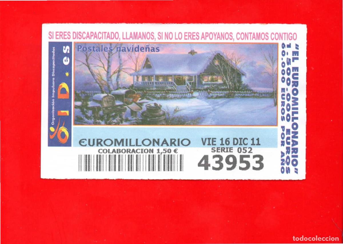 Bilhetes ONCE: Cup&oacute;n OID 2011 y 2012 Postales Navide&ntilde;as Serie 2