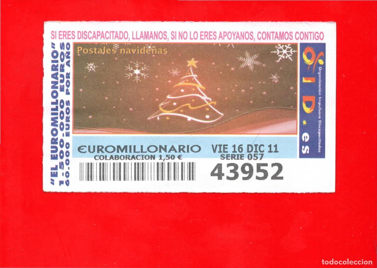 Bilhetes ONCE: Cup&oacute;n OID 2011 y 2012 Postales Navide&ntilde;as Serie 7
