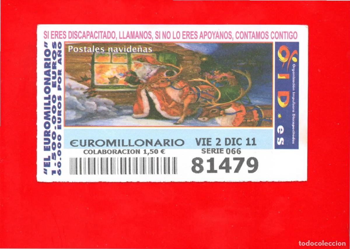 Bilhetes ONCE: Cup&oacute;n OID 2011 y 2012 Postales Navide&ntilde;as Serie 6