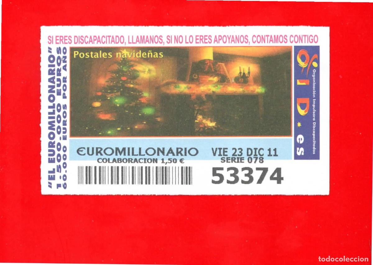 Bilhetes ONCE: Cup&oacute;n OID 2011 y 2012 Postales Navide&ntilde;as Serie 8