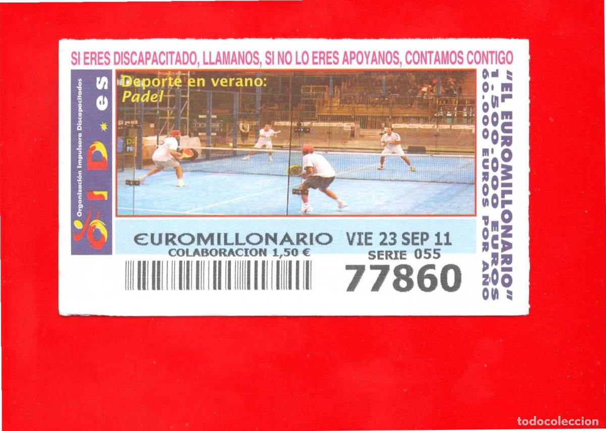 Cupones ONCE: Cup&oacute;n OID 2011 Deportes en Verano Serie 5 - Foto 1