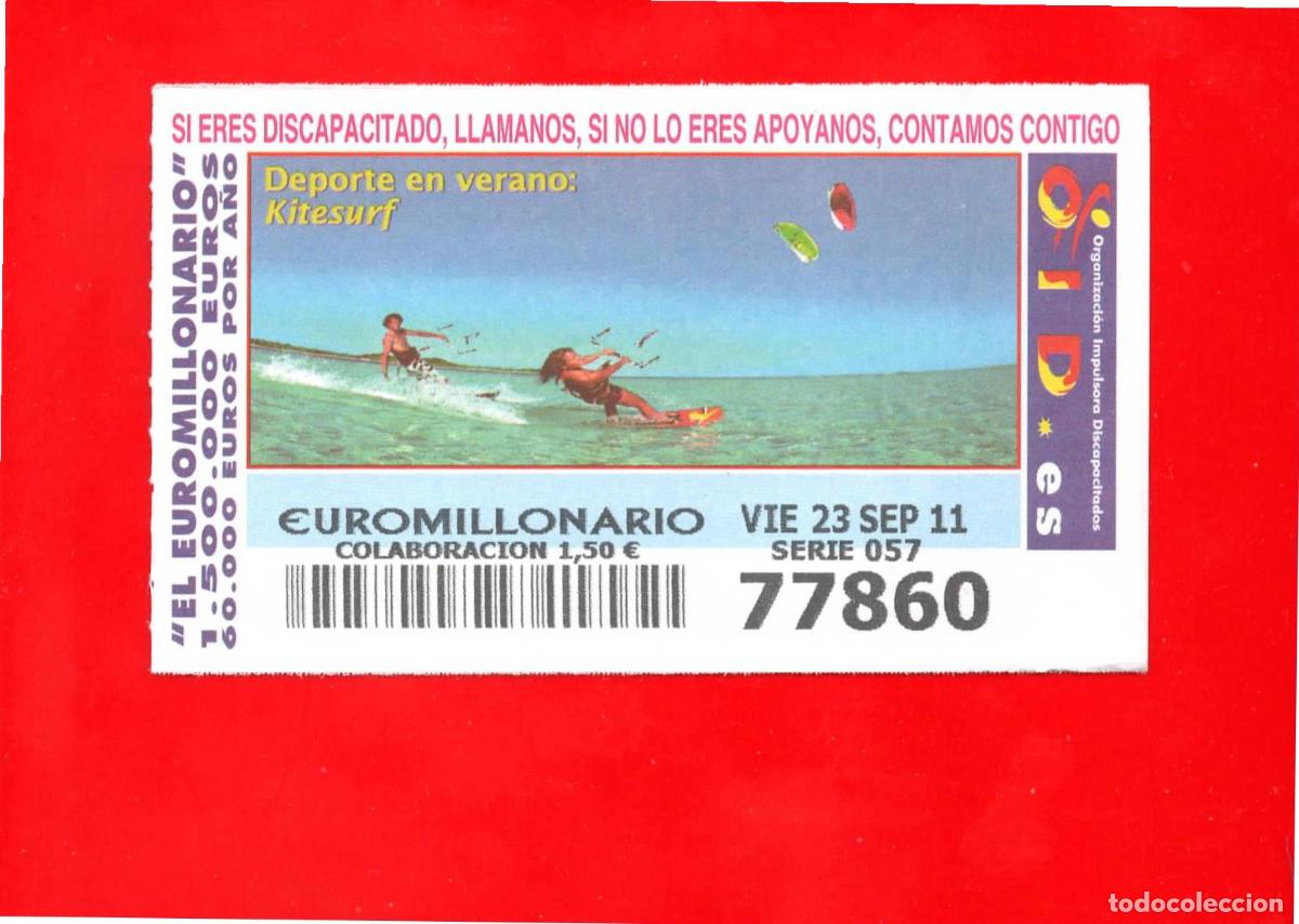 Cupones ONCE: Cup&oacute;n OID 2011 Deportes en Verano Serie 7