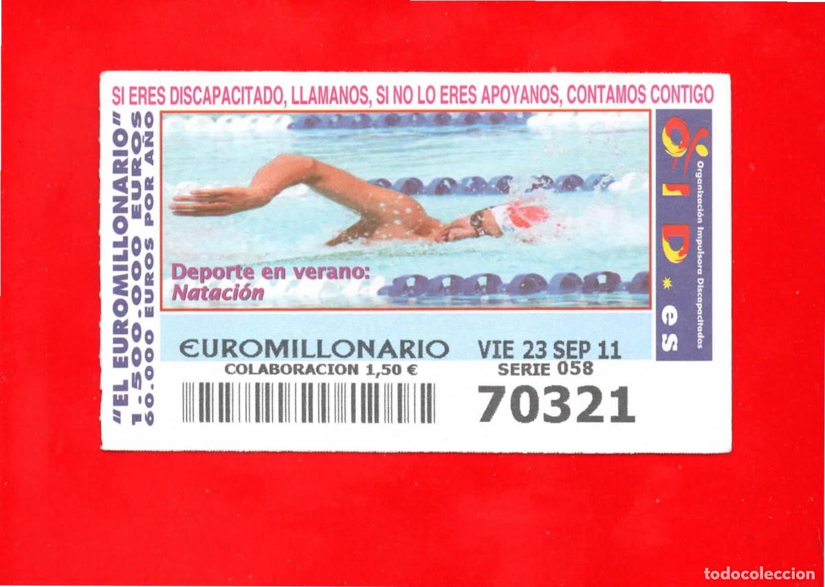 Cupones ONCE: Cup&oacute;n OID 2011 Deportes en Verano Serie 8