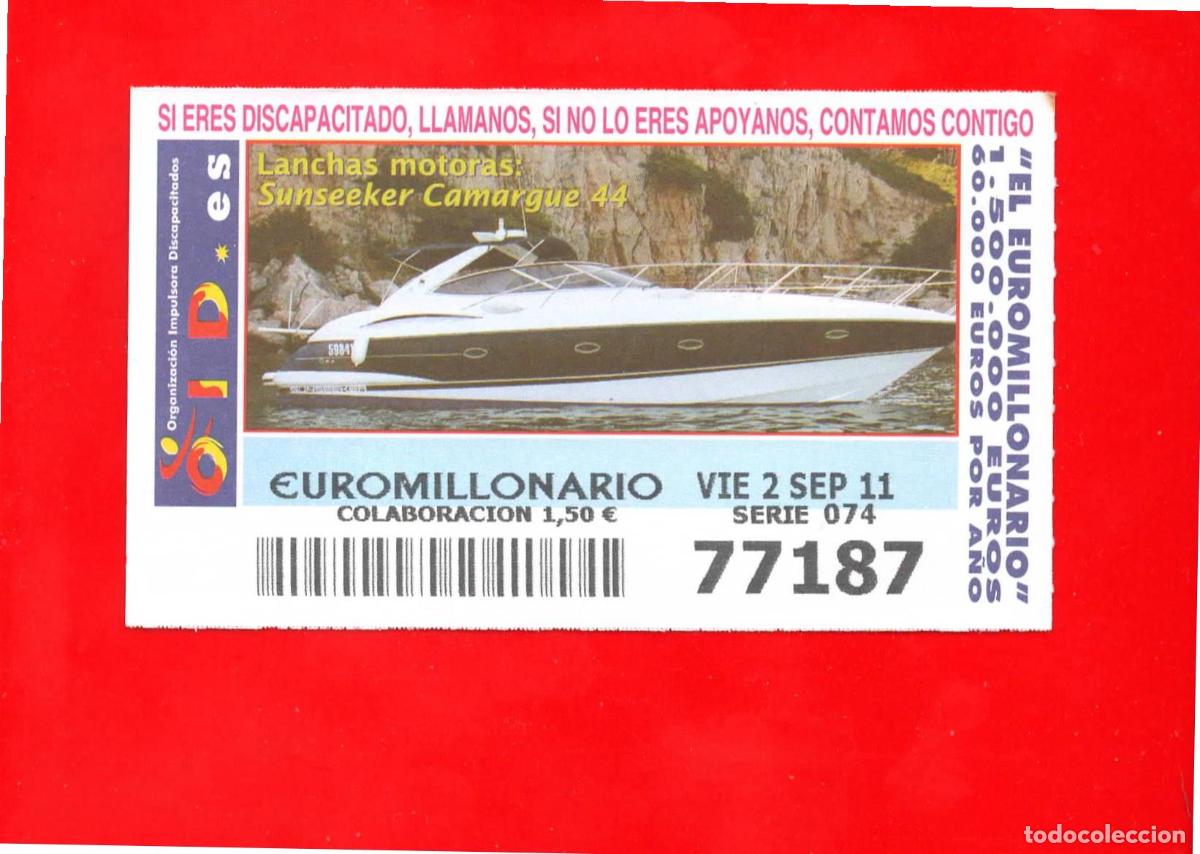 Cupones ONCE: Cup&oacute;n OID 2011 Lanchas Motoras Serie 4 - Foto 1