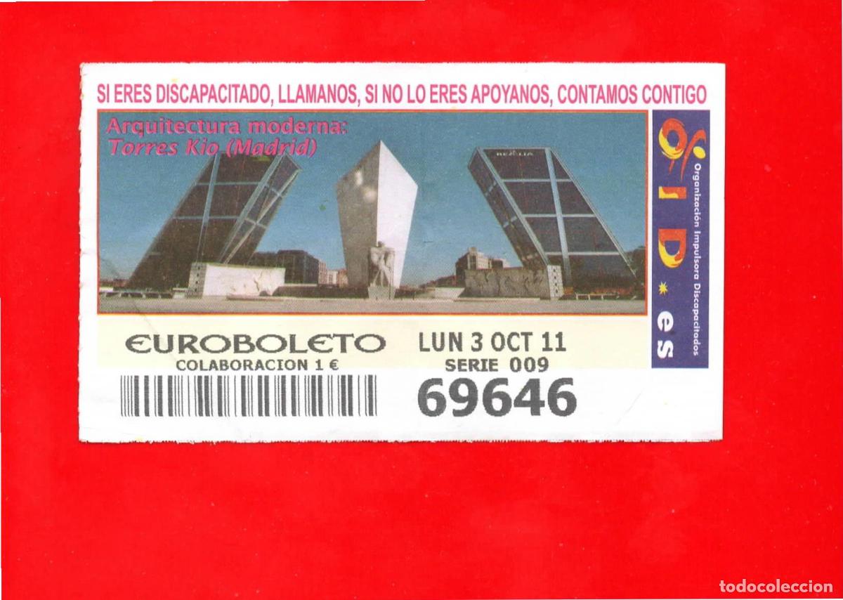 Cupones ONCE: Cup&oacute;n OID 2011 Arquitectura Moderna-L09 - Foto 1