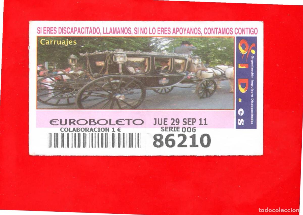 Cupones ONCE: Cup&oacute;n OID 2011 Carruajes-J06 - Foto 1