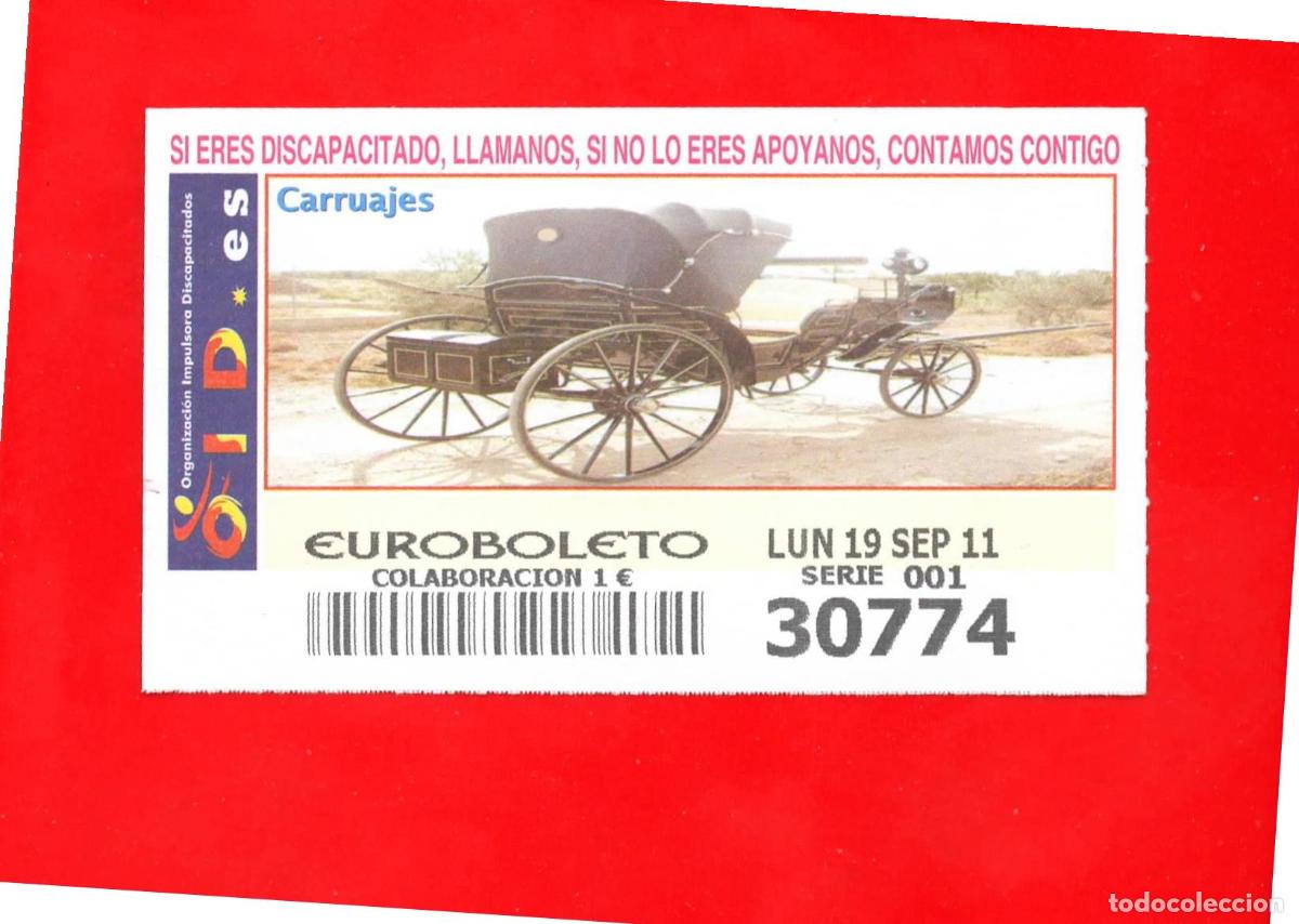 Cupones ONCE: Cup&oacute;n OID 2011 Carruajes-L01 - Foto 1