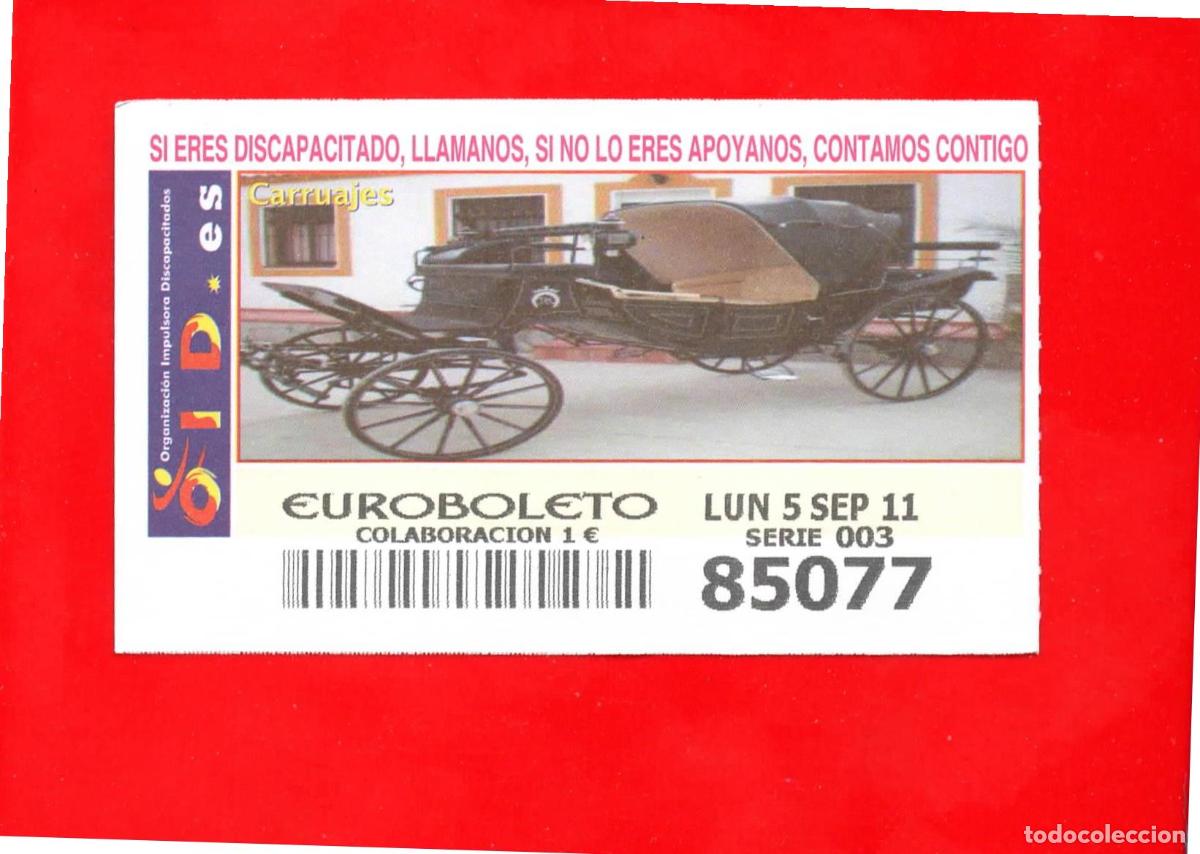 Cupones ONCE: Cup&oacute;n OID 2011 Carruajes-L03 - Foto 1
