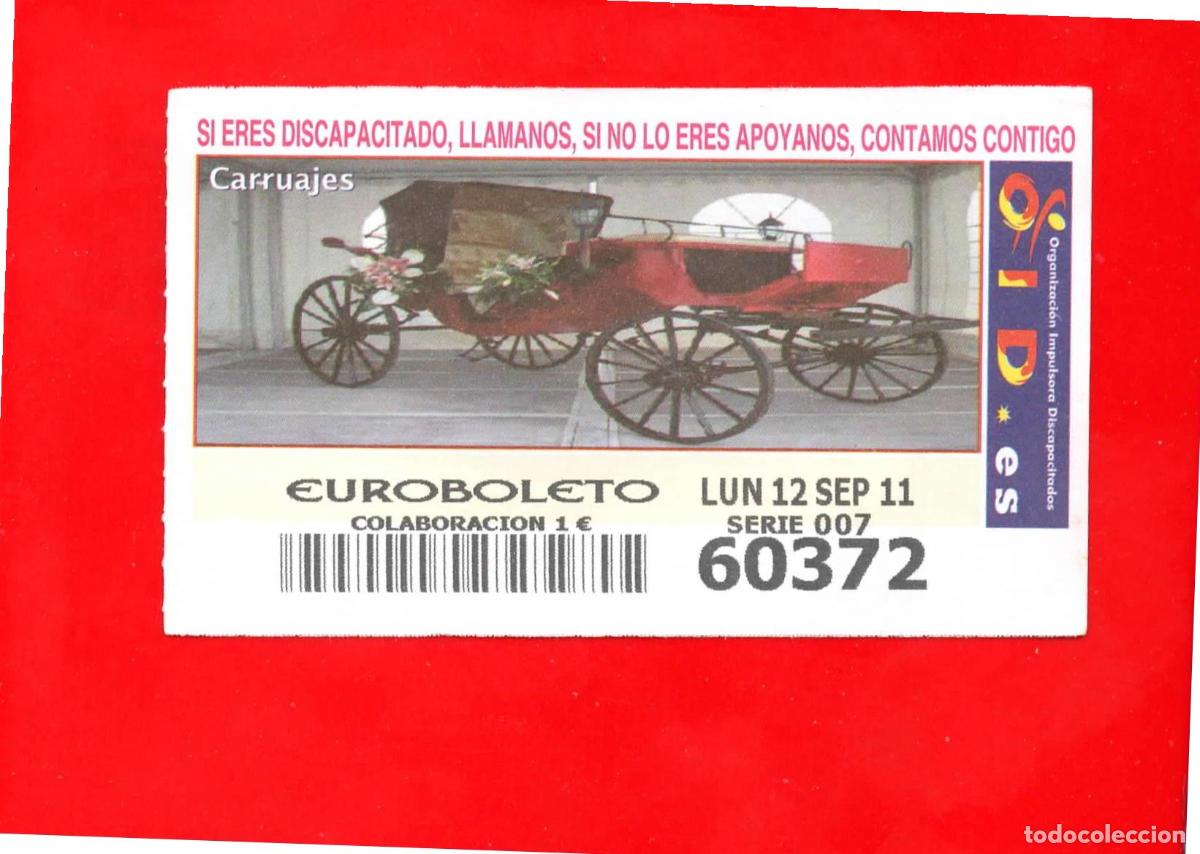 Cupones ONCE: Cup&oacute;n OID 2011 Carruajes-L07 - Foto 1