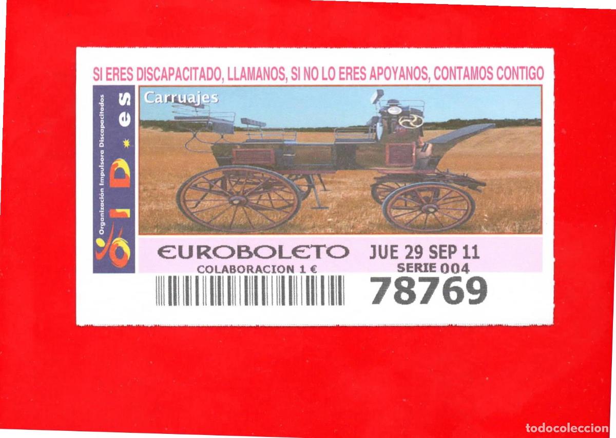 Billets ONCE: Cup&oacute;n OID 2011 Carruajes-J04