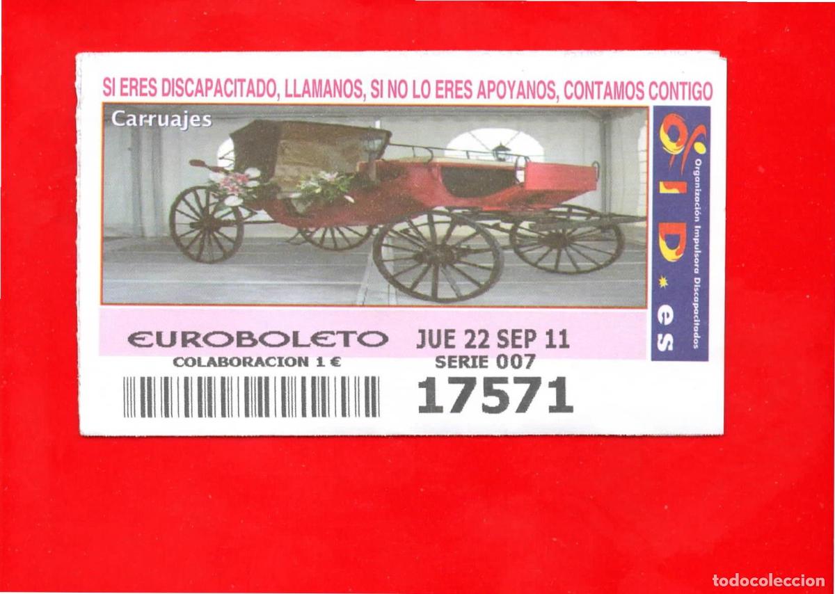 Billets ONCE: Cup&oacute;n OID 2011 Carruajes-J07