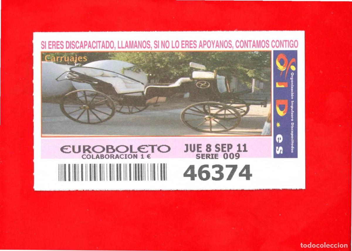 Billets ONCE: Cup&oacute;n OID 2011 Carruajes-J09