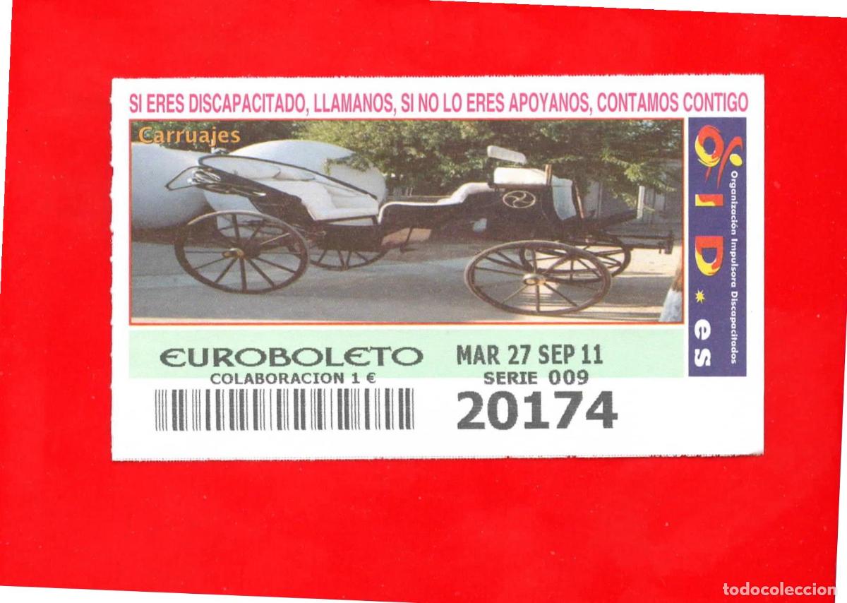 Cupones ONCE: Cup&oacute;n OID 2011 Carruajes-M09 - Foto 1
