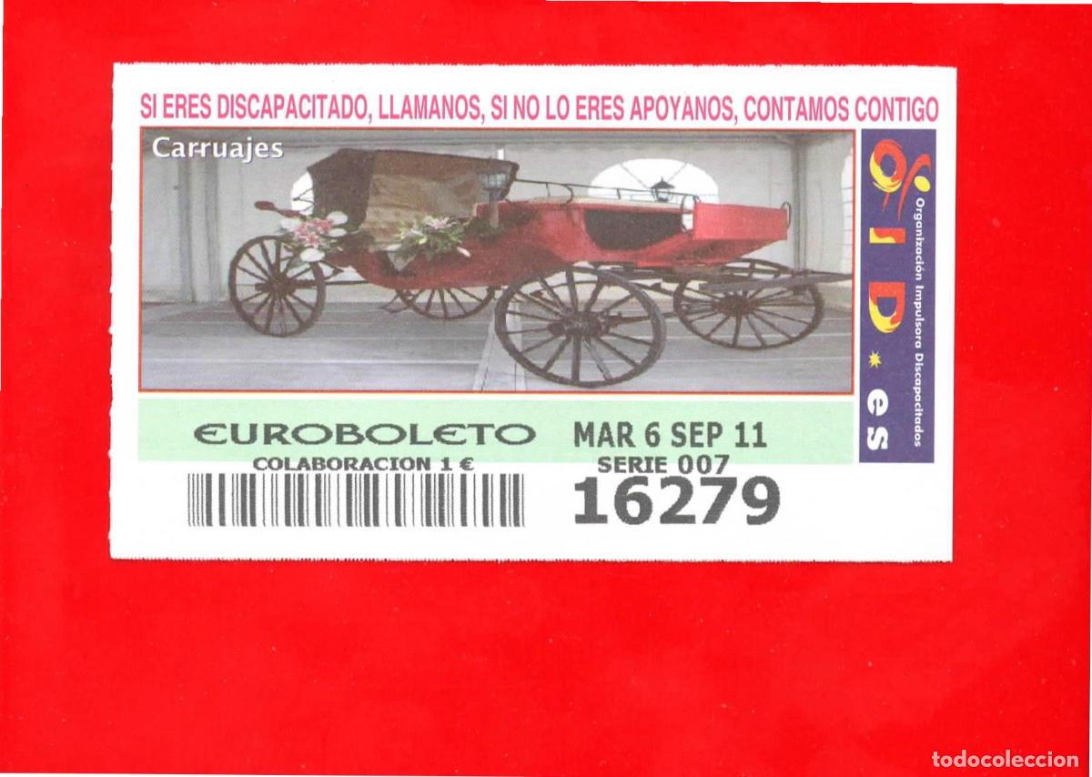 Cupones ONCE: Cup&oacute;n OID 2011 Carruajes-M07 - Foto 1