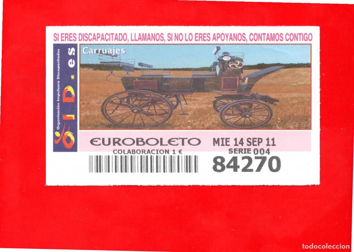 Cupones ONCE: Cup&oacute;n OID 2011 Carruajes-X04 - Foto 1