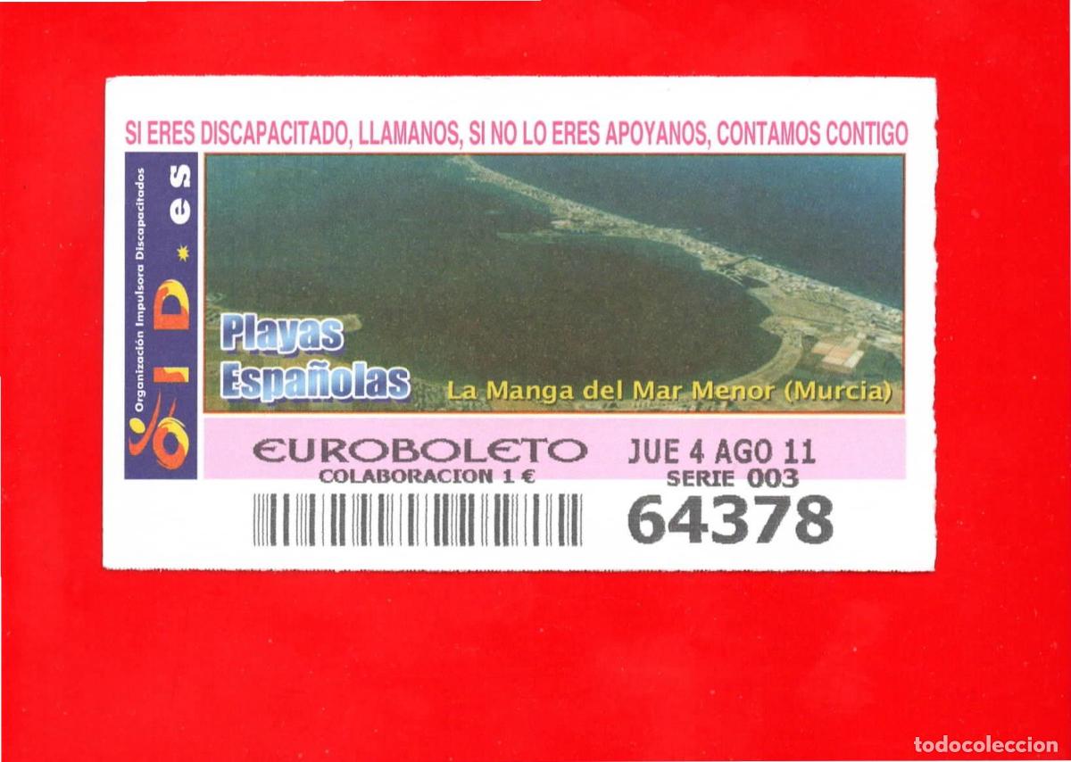 Cupones ONCE: Cup&oacute;n OID 2011 Playas Espa&ntilde;olas-J03 - Foto 1
