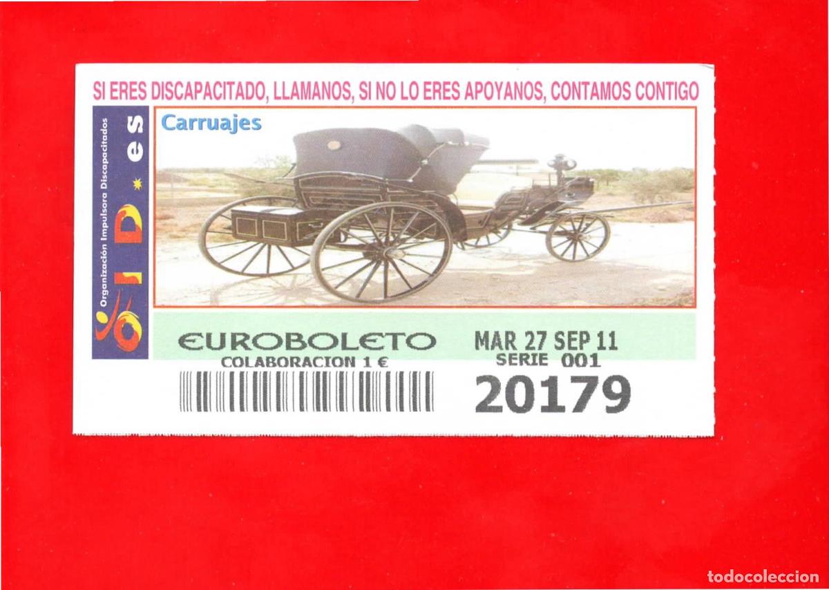 Bilhetes ONCE: Cup&oacute;n OID 2011 Carruajes-M01