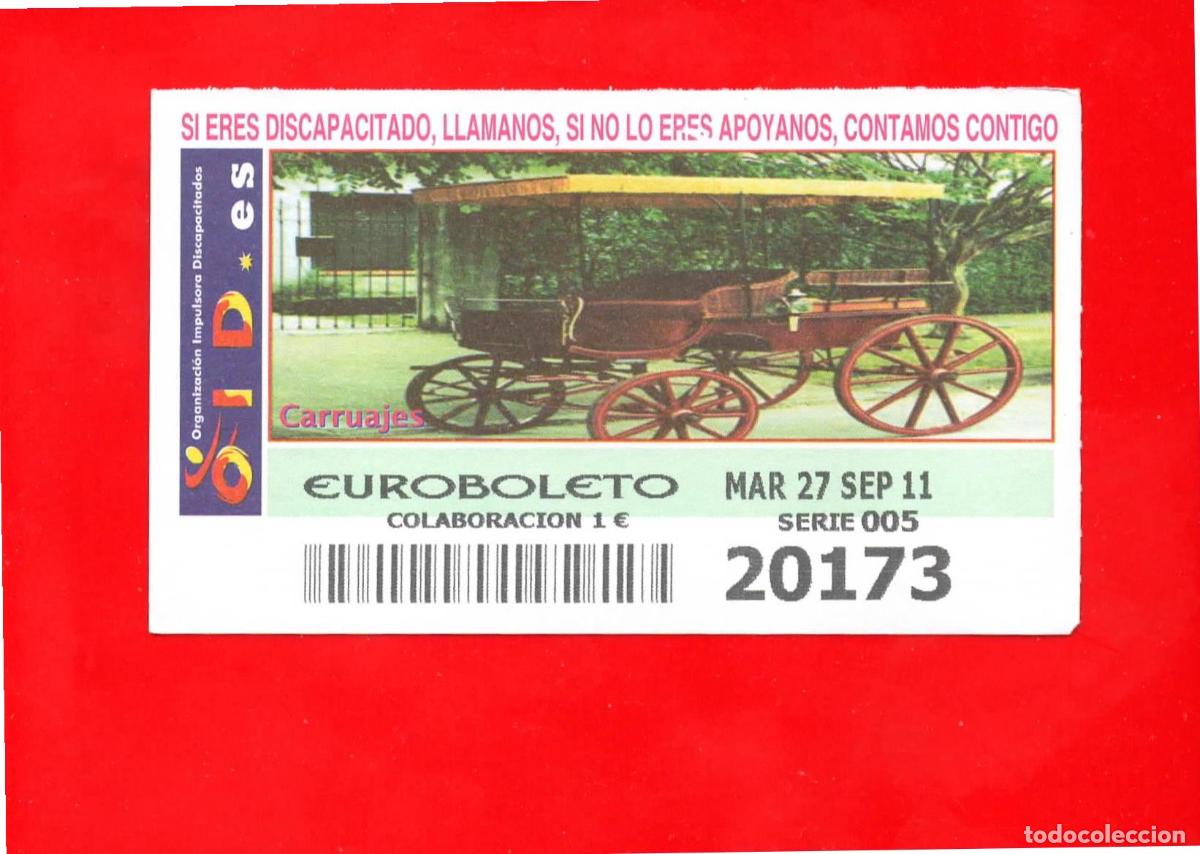Cupones ONCE: Cup&oacute;n OID 2011 Carruajes-M05 - Foto 1
